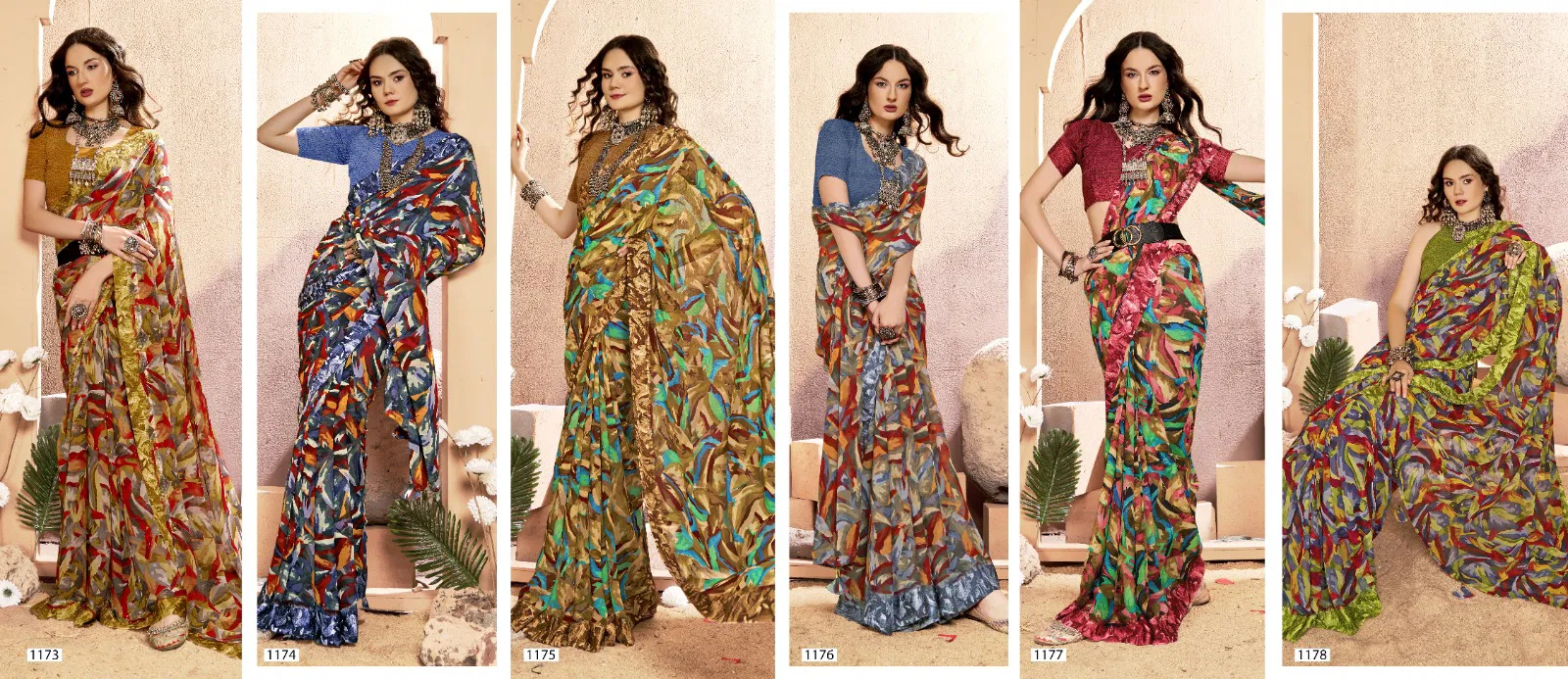 Nityansha Vol 10 By Vallabhi Georgette Printed Surat Saree Wholesale Market